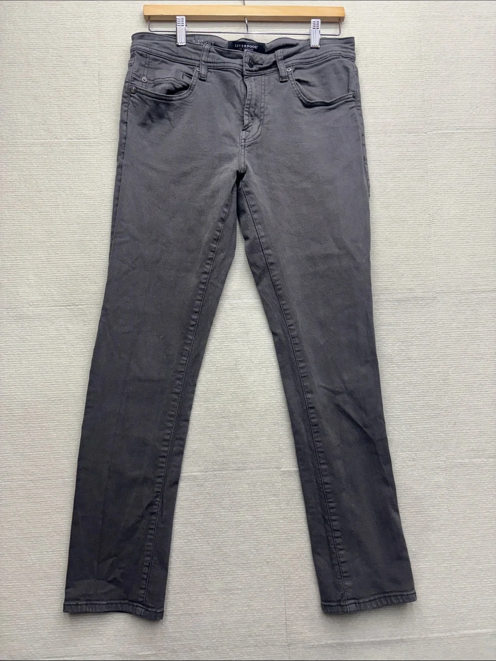 Liverpool Women’s Gray Denim modern straight Jeans 31